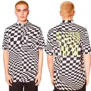 WESC Unisex Button Up Oden WY Warp AOP Shirt - NWT